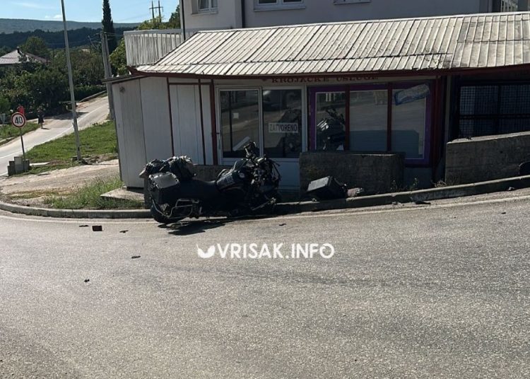 Široki Brijeg: Teška prometna nezgoda u Knešpolju, ozlijeđen motorist