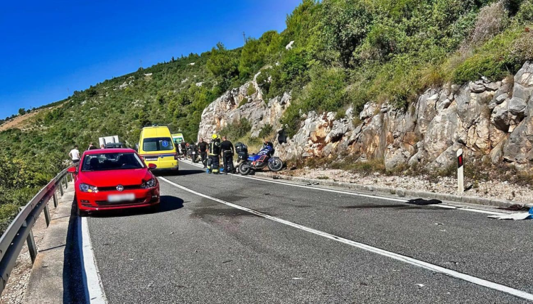 Drugi smrtno stradali motorist u Dalmaciji u svega nekoliko sati! Zatvorena Jadranska magistrala kod Komarne