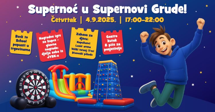 Supernoć u Supernovi Grude: Noćni Shopping i akcije!