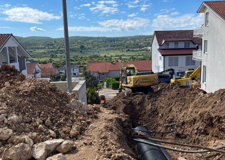 Radovi na izgradnji kanalizacije u užem središtu Posušja