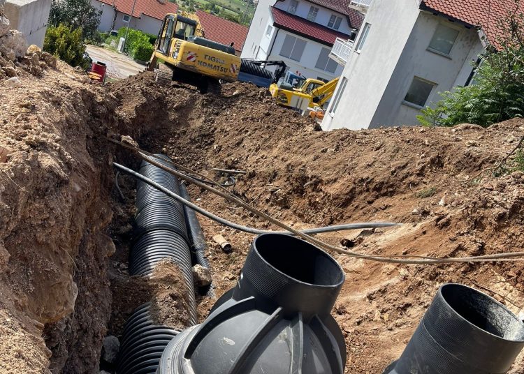 Radovi na izgradnji kanalizacije u užem središtu Posušja