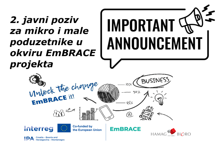 Tri milijuna eura bespovratnih sredstava za mikro i mala poduzeća u okviru EmBRACE projekta