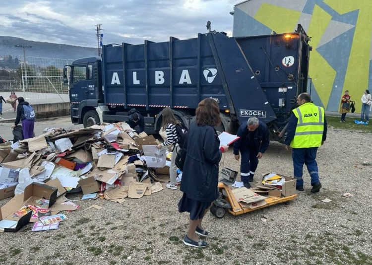 Održana druga akcija Prve osnovne škole Široki Brijeg prikupljanja starog papira