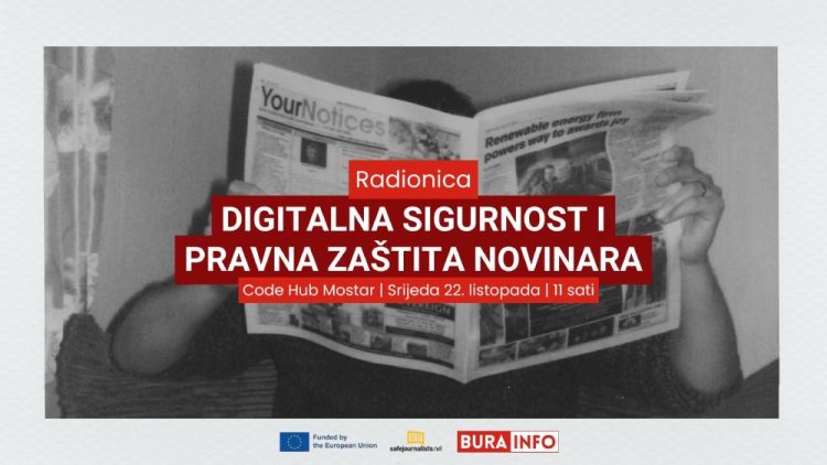 Radionica o digitalnoj i pravnoj sigurnosti novinara u Mostaru