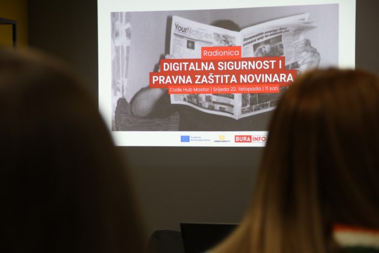 U Mostaru održana radionica ‘Digitalna i pravna sigurnost novinarara’