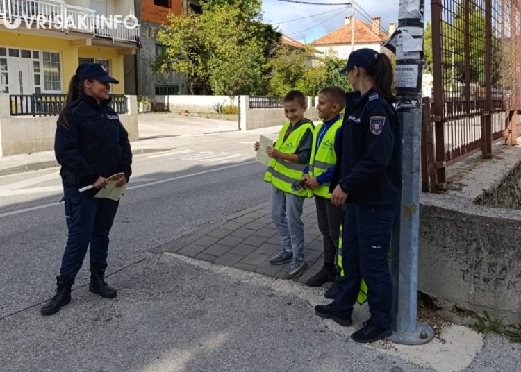 Učenici Prve osnovne škole Široki Brijeg patrolirali s policijom