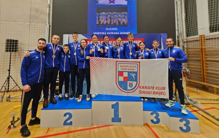 Karate klub Široki Brijeg uspješan na Zagreb karate kupu 2025.