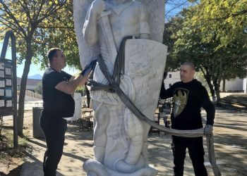 Hercegovina pod duhovnom zaštitom sv. Mihaela: Marijini ratnici postavili kipove u Ljubuškom i Potocima