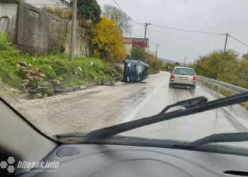 Jedna osoba ozlijeđena u prometnoj između Širokog Brijega i Mostara