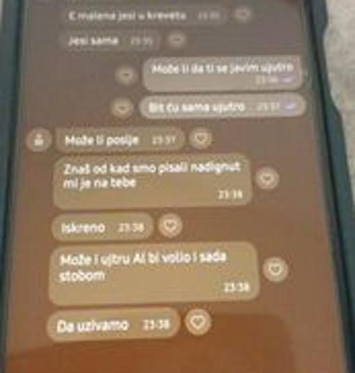 Predator se dopisivao s maloljetnicom od 14 godina, pogledajte kakve je poruke slao