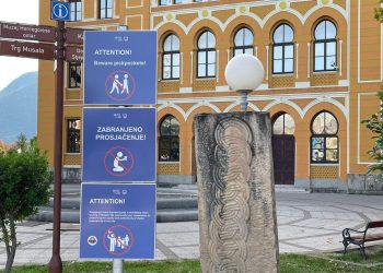 Novi znak na Španjolskom trgu u Mostaru: Upozorenja i zabrana