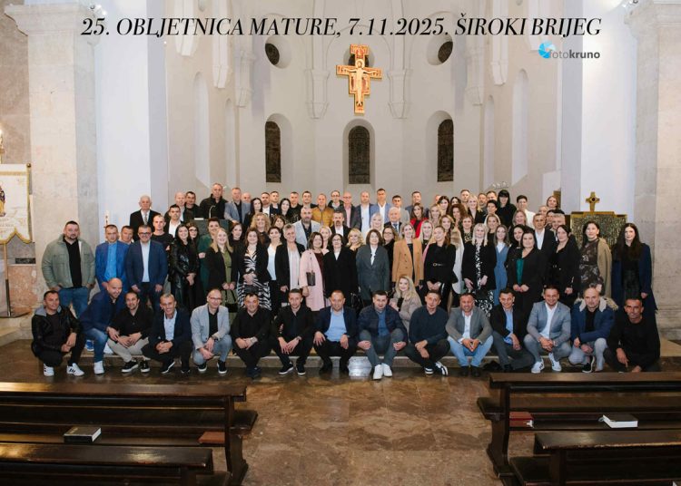 Široki Brijeg: Generacija 1999./2000. proslavila 25 godina mature