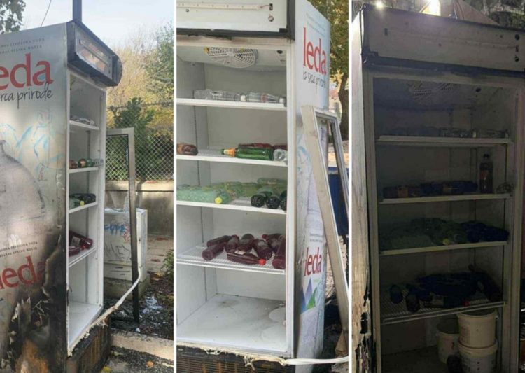 Mostar: Vandali na šetnici zapalili frižider, građani ogorčeni zbog izostanka policije