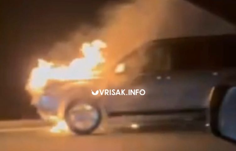 Na cesti Široki Brijeg – Posušje izgorio automobil