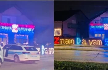 Prerezane žice lampica na kući na kojoj je pisalo: “ Znam da vam smeta”