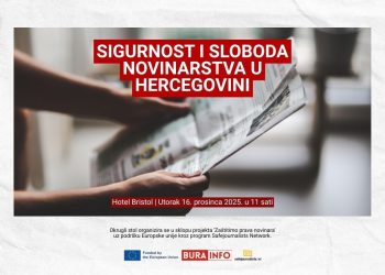Okrugli stol u Mostaru: Sigurnost i sloboda novinarstva u Hercegovini