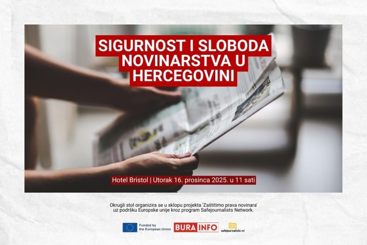 Okrugli stol u Mostaru: Sigurnost i sloboda novinarstva u Hercegovini
