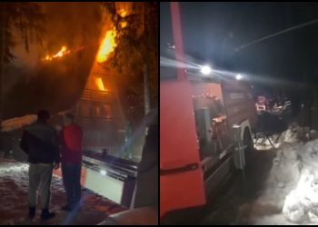 (VIDEO) Požar progutao vikendicu na Vlašiću, vatrogasci spriječili širenje vatre
