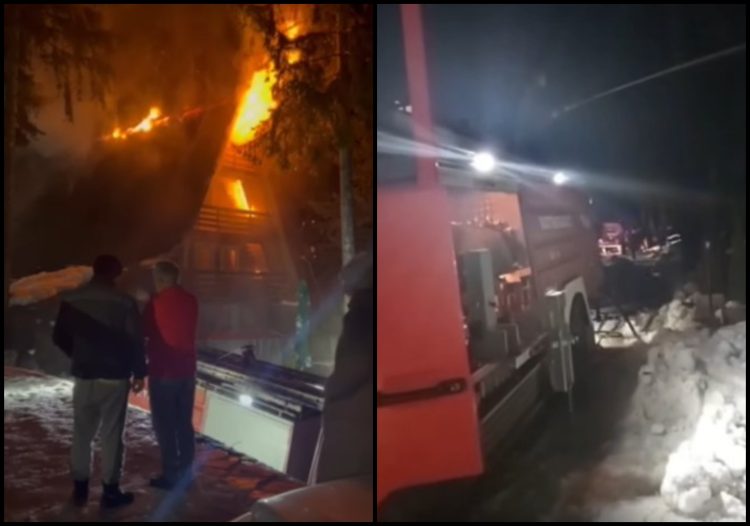 (VIDEO) Požar progutao vikendicu na Vlašiću, vatrogasci spriječili širenje vatre