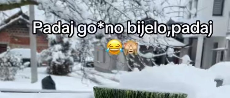“Samo ga još je*o nisam”: Bosanac nasmijao cijeli Balkan zbog snijega