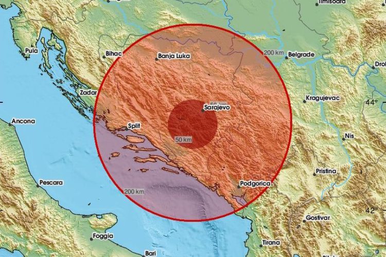 Korisnik prijavio potres kod Mostara, EMSC objavio kako nema seizmoloških podataka