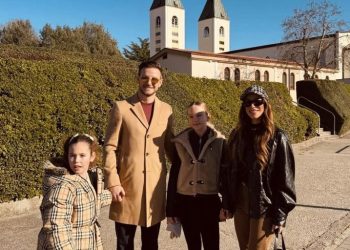 Rakitić s obitelji ponovno u Međugorju: Molitva, duhovni mir i druženje s kumom