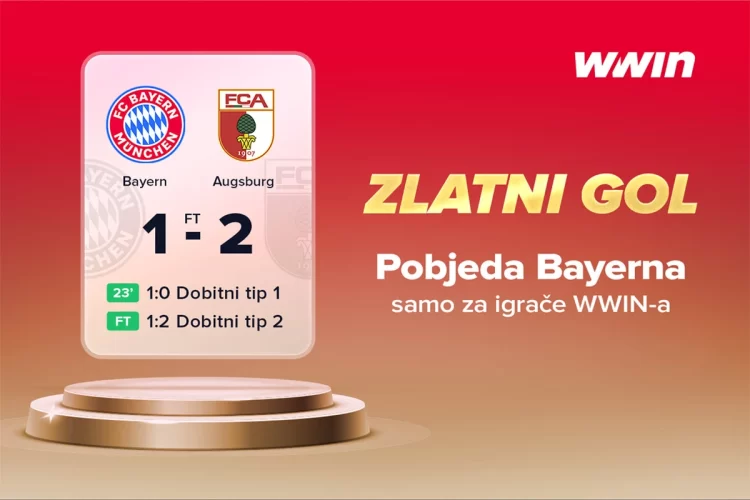 Zlatni gol WWIN-a: Prvi gol je dovoljan! Bayern poveo, tiket dobitan!