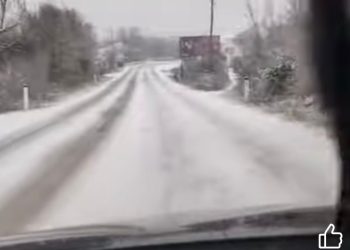 (VIDEO) Oprez na cestama: Zbog snijega i leda vozi se teško između Širokog Brijega i Gruda