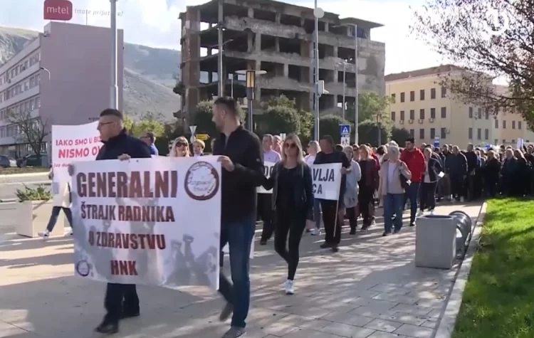 Zdravstveni radnici HNŽ-a odbijaju ponudu Vlade: Do četvrtka očekuju novu ponudu