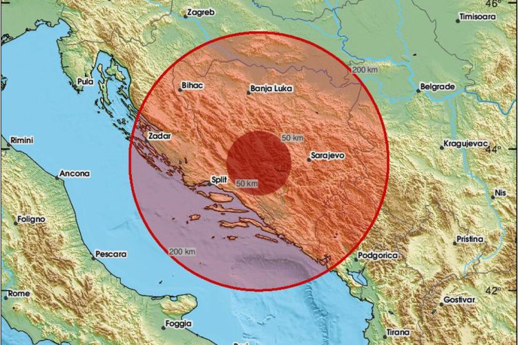 Potres magnitude 4,4 zatresao područje Livna, osjetio se u Hercegovini i u Dalmaciji