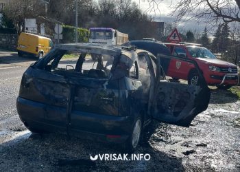 Požar na cesti Široki Brijeg – Mostar, izgorio još jedan automobil
