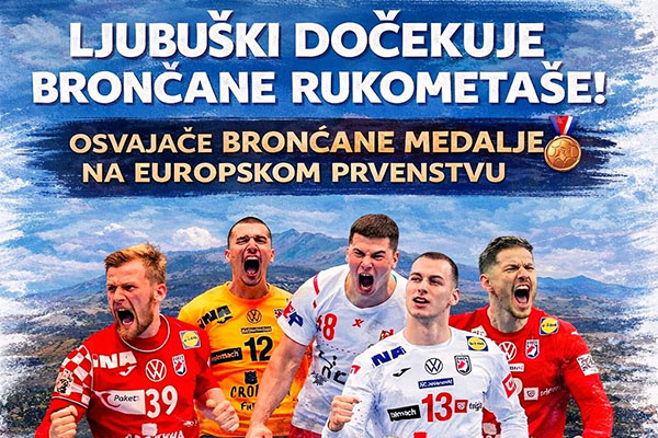 Evo kad će u Ljubuškom biti doček brončanih Hercegovaca