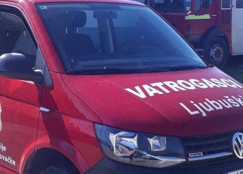 Ljubuški vatrogasci gasili požar na travi i raslinju