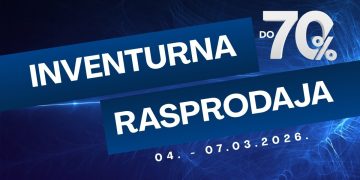 INVENTURNA RASPRODAJA U MODROJ STIJENI – ISKORISTITE ODLIČNE POPUSTE