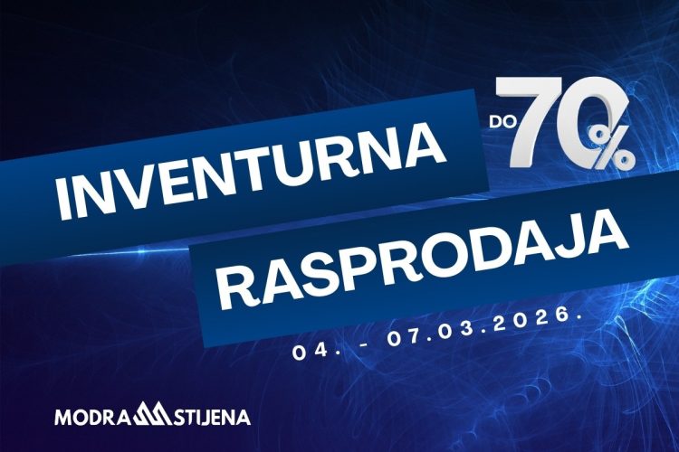INVENTURNA RASPRODAJA U MODROJ STIJENI – ISKORISTITE ODLIČNE POPUSTE