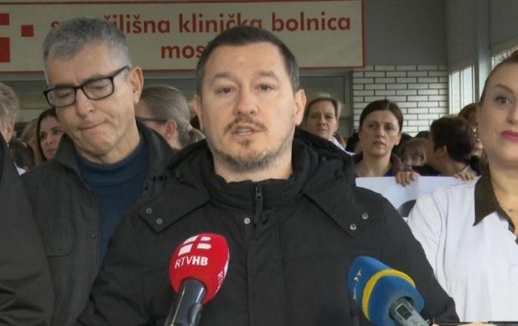 Prosvjedi zdravstvenih djelatnika u HNŽ-u se nastavljaju