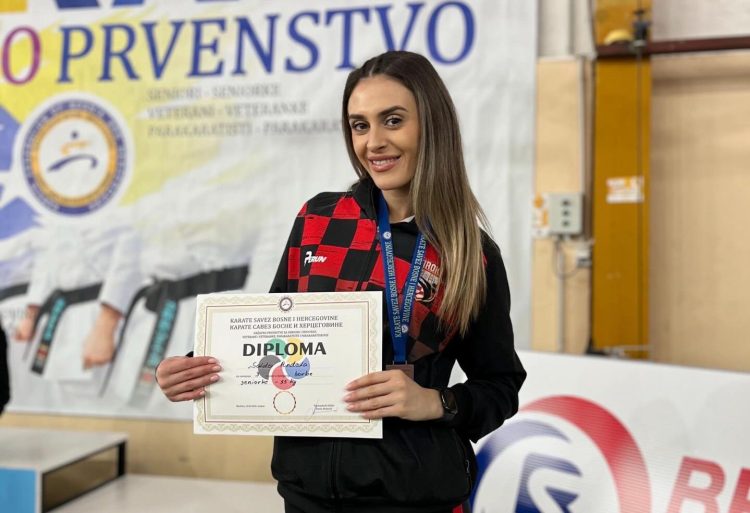 Seniorska državna medalja za Karate klub Široki: Anđela Soldo brončana