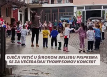 (VIDEO) Širokobriješki mališani se pripremaju za večerašnji Thompsonov koncert