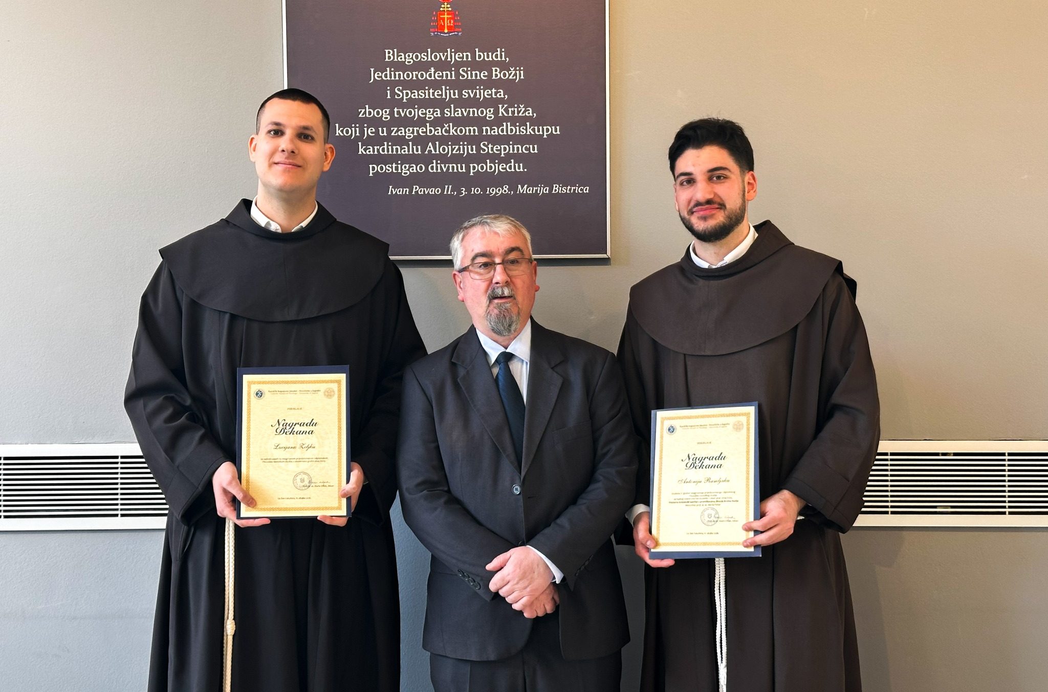 Dva mlada svećenika iz Širokog Brijega i Posušja dobitnici dekanovih nagrada