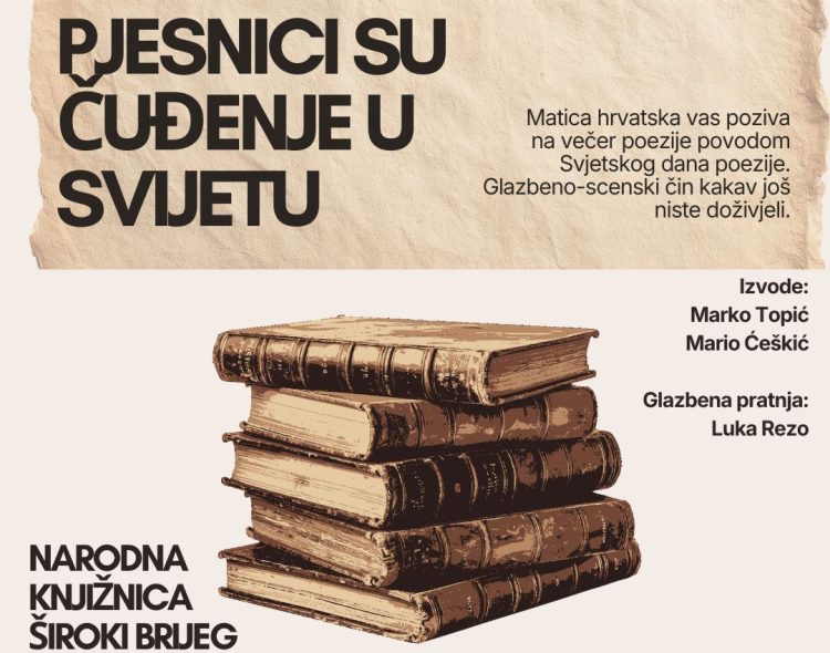 Obilježavanje Svjetskog dana poezije u Širokom Brijegu