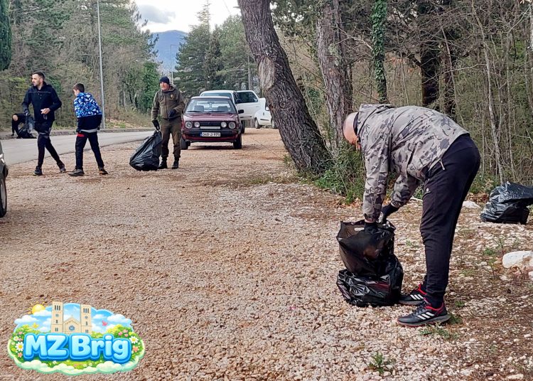 (VIDEO) Široki Brijeg: Velika zajednička akcija čišćenja mještana Uzarića i Briga za Križni put