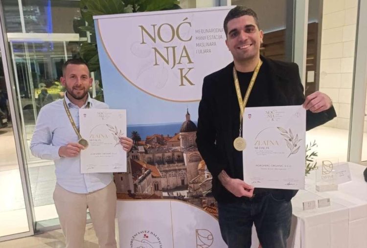 Hercegovačko maslinovo ulje osvojilo dvije zlatne medalje u Dubrovniku