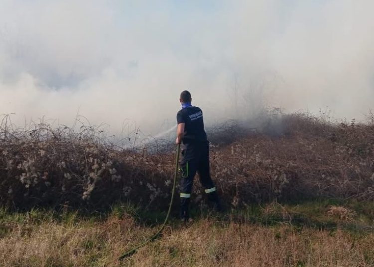 Požar u Širokom Brijegu: Prva intervencija DVD-a Uzarići