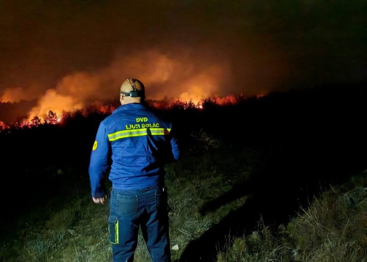 Požar u Ljutom Docu: Vatrogasci u noćnoj intervenciji spasili lovačke kuće