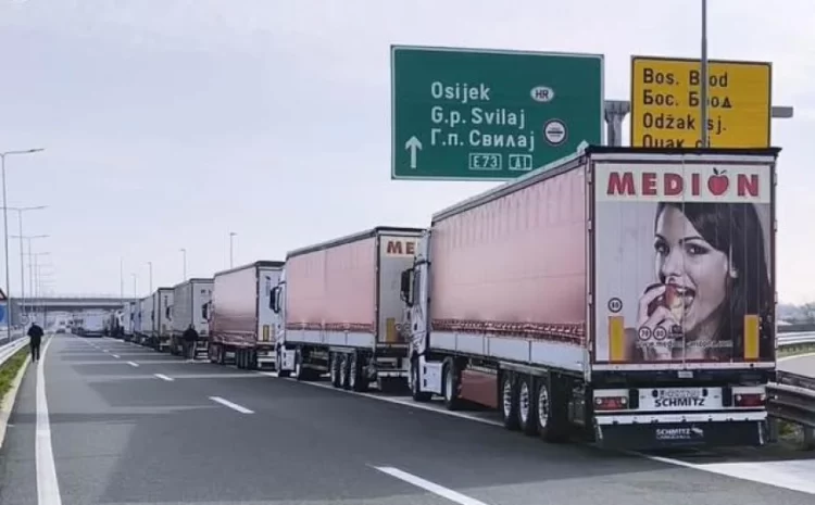Prijevoznici danas blokiraju granične prijelaze: MUP ŽZH, MUP USK i MUPR RS zabranili blokade