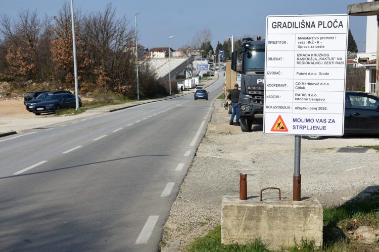 U Čitluku počeli radovi na raskrižju Kaktus