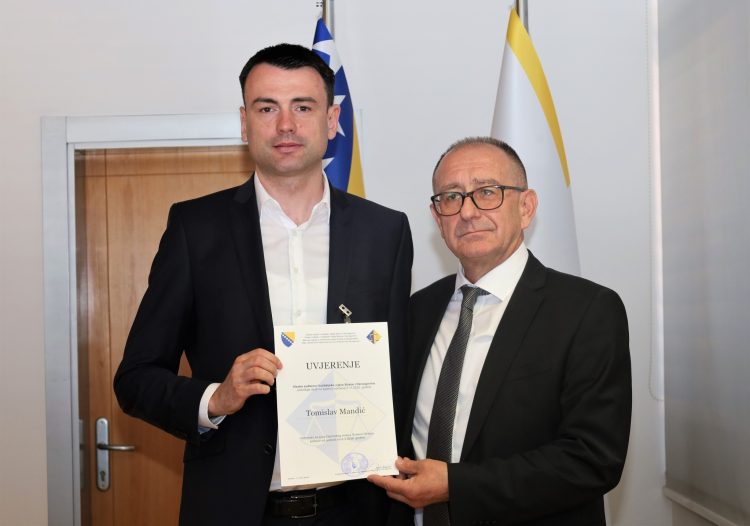 Širokobriježanin Tomislav Mandić imenovan za suca Općinskog suda u Širokom Brijegu