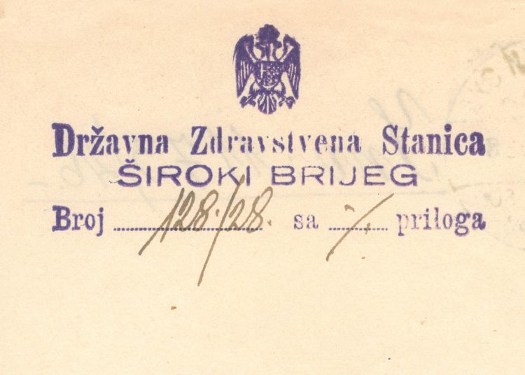 Liječničko uvjerenje iz 1928.: Počeci Doma zdravlja u Širokom Brijegu i sudbina ratnog invalida