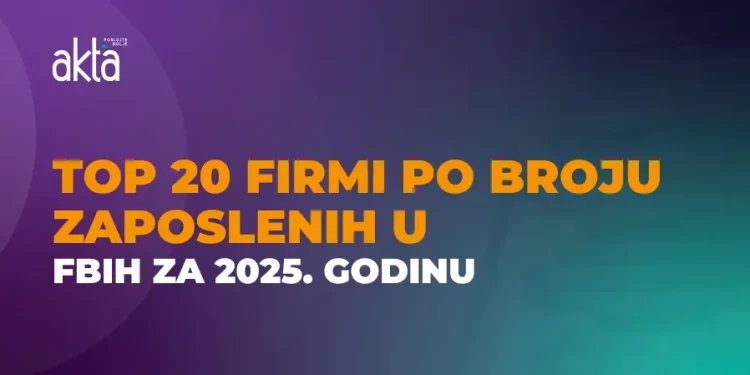 Evo tko zapošljava najviše radnika u FBiH, a evo i koliko?