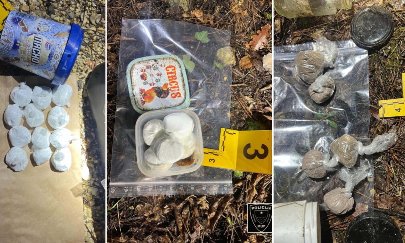 Heroin, kokain i amfetamin pronađeni u Konjicu: Osoba s kriminalnom prošlošću lišena slobode